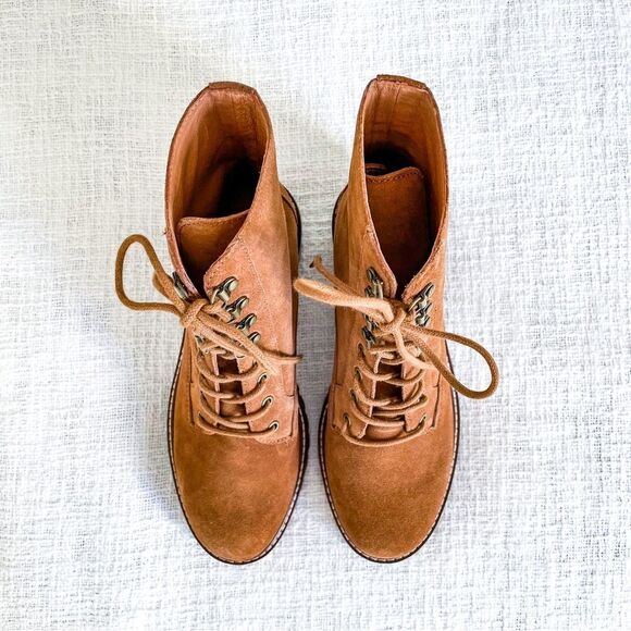 Madewell suede combat boots. - Picture 4 of 14